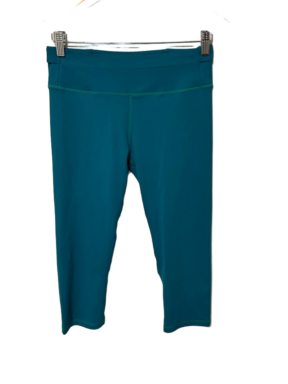 Fabletics Teal Capri High Waist Workout Leggings Size S Guc